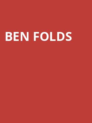 Ben Folds, Sandler Center For The Performing Arts, Virginia Beach